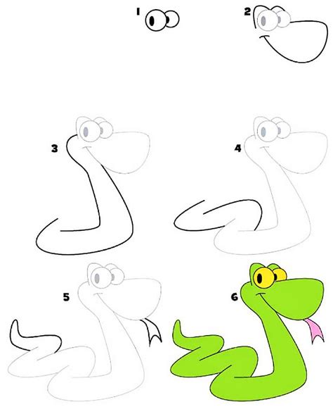 How To Draw A Snake On A Tree Step By Step At Anna Tichenor Blog