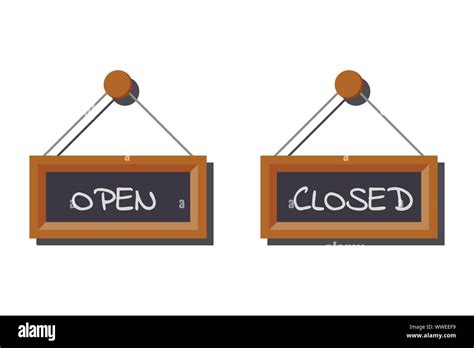 Set Open Closed Signs Hi Res Stock Photography And Images Alamy
