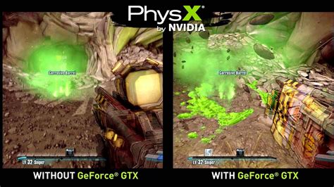 Borderlands 2 PhysX Comparação GameVicio