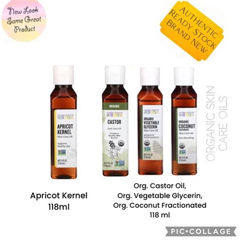 Instock Authentic Apricot Kernel Organic Oil Castor Vegetable