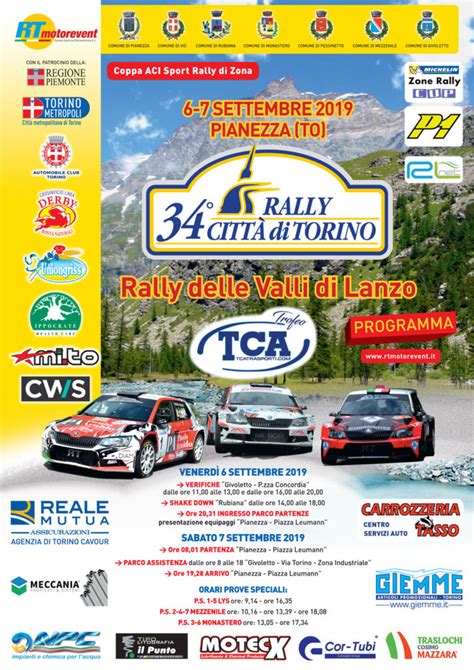 114 GLI ISCRITTI IL 34 RALLY CITTA DI TORINO Automotornews It