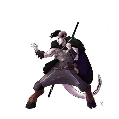 Art Raven Tiefling Monk Dnd Dungeons And Dragons Characters Art