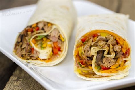 Rezept Asia Und Barbecue Wraps Mit Pulled Pork D Ner Rezept Rezepte