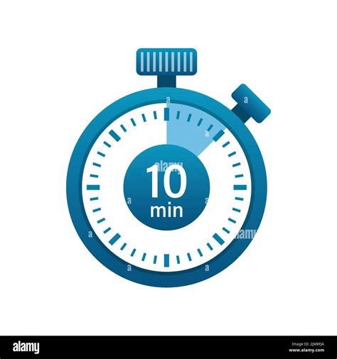 Stopwatch Minutes Icon Illustration In Flat Style Timer Vector