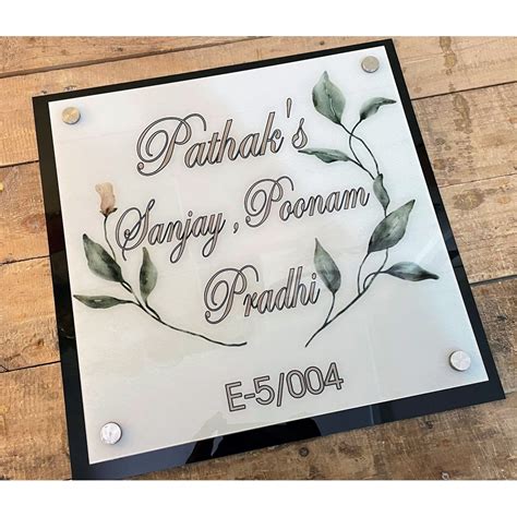 Acrylic Designer Home Name Plate Custamized Online