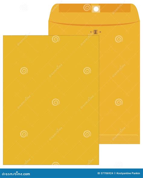 Yellow Envelope Stock Vector Illustration Of Message 37706924