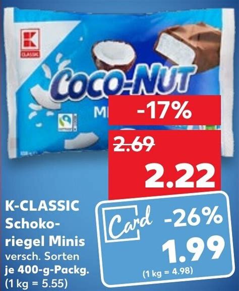 K Classic Schokoriegel Minis G Packg Angebot Bei Kaufland