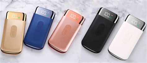 Customised Mah Qi Wireless Powerbank With Led Indicator Light