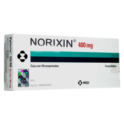 Noroxin Oral Usos efectos secundarios interacciones imágenes