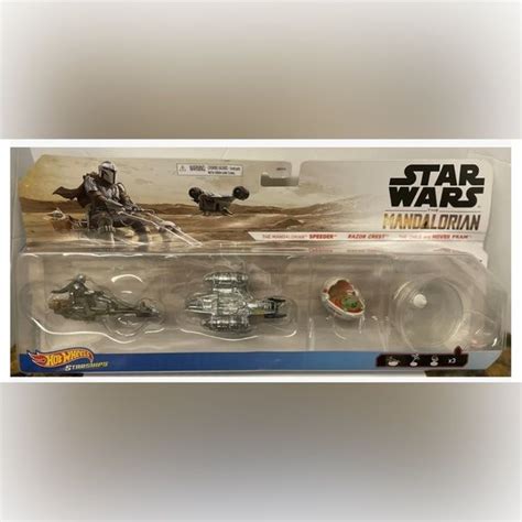Star Wars Mandalorian Hot Wheels Starships Set