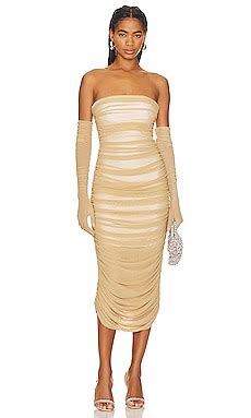 Mother Of All Eleanora Dress In Golden Nude REVOLVE