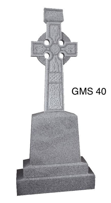 Irish Celtic Cross Headstones For Graves Gms