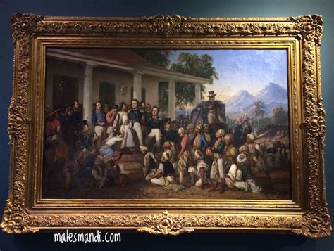 lukisan raden saleh males mandi