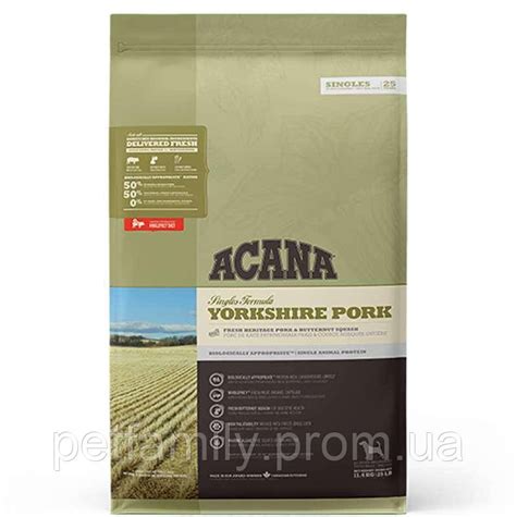 Acana (Акана) Yorkshire Pork - Сухой корм с мясом свинины для собак ...