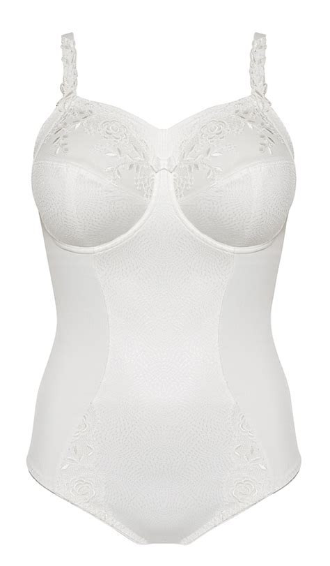 Body Mit B Gel Und Blende Ella In Cru Von Ulla Lingerie F Minine Damenunterw Sche Xxl