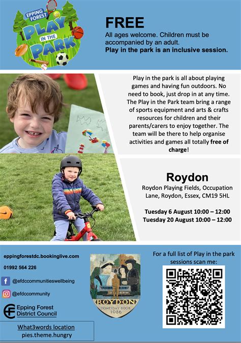 Your invitation to Play in the Park in Roydon