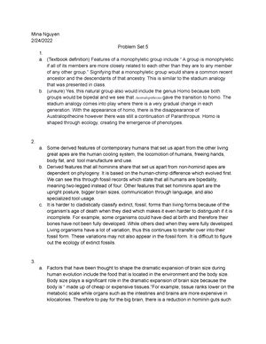 Anth 5 Notes Pt 2 Introductory Biological Anthropology ANTH 5 PT 2