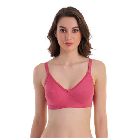Women Full Coverage Non Padded Bra Hot Pink Daraz Lk