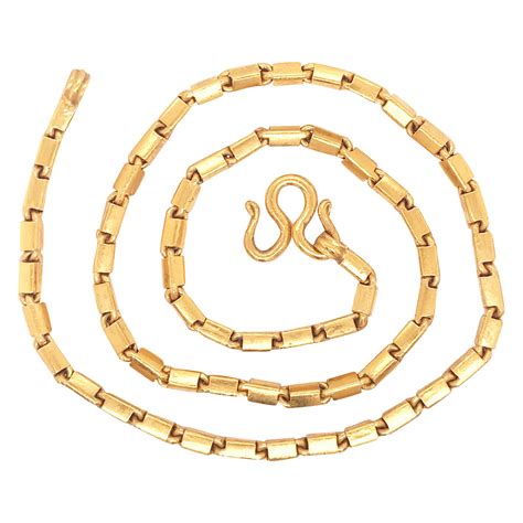 22K Pure Gold Baht Chain 22kt Baht Box Chain 22kt Yellow Gold