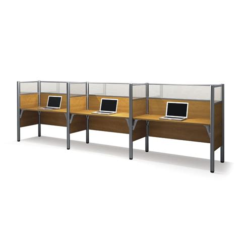 Pro Biz Triple Side By Side Workstation With 6 Privacy Panels Per