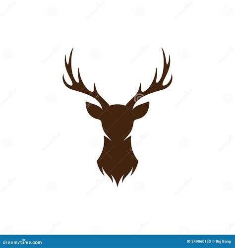 Deer Head Creative Logo Design Vector Stock Illustration Illustration