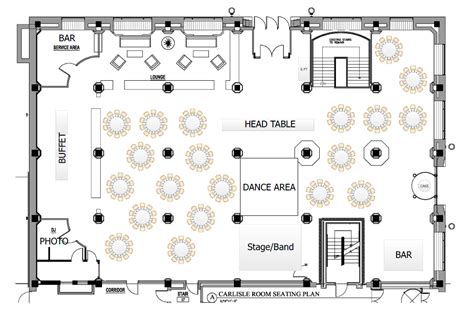 Banquet Reception Floor Plans