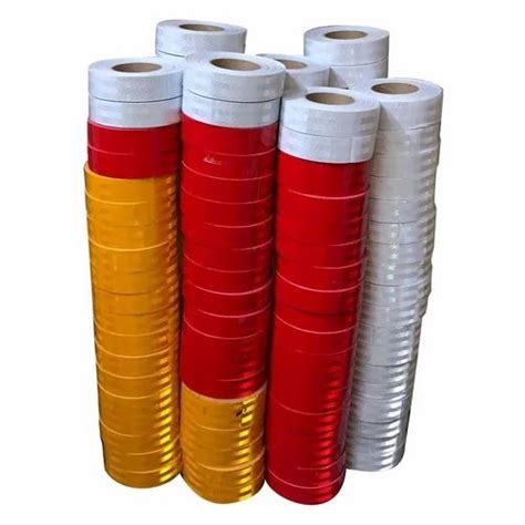 Backing Material BOPP Color Red White And Orange 12mm Self Adhesive