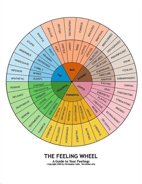 The Feeling Wheel A Guide To Your Feelings [used With Permission