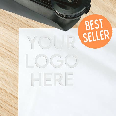 Custom Logo Desk Embosser Silver Or Gold Seals Use Your Etsy