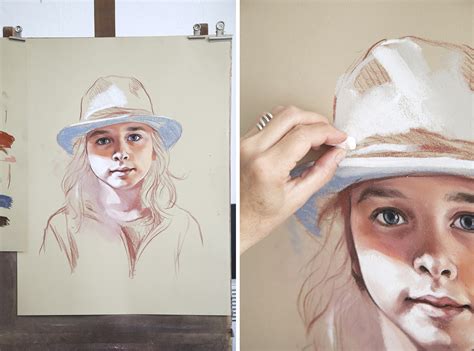 Step By Step Pastel Portrait Painting Of A Young Boy With His Favourite