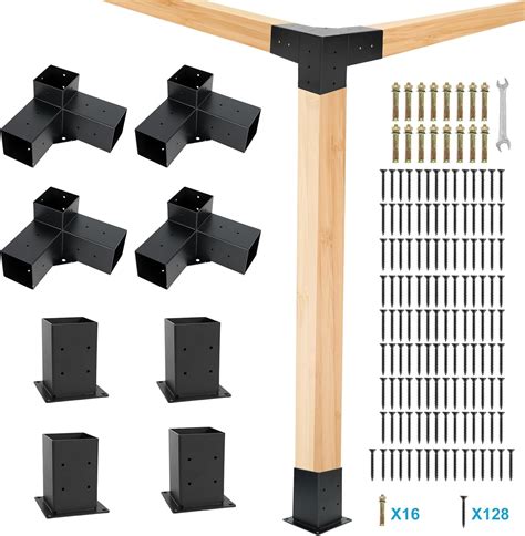 Gazebo Brackets Kit Pergola Brackets Kit 4x4Actual 3 5x3 5 3 Way