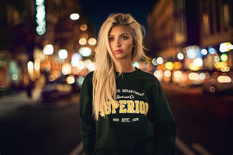 Women Model Martin K Hn Portrait Blonde Long Hair Straight Hair