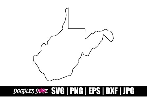 West Virginia Outline SVG Cut File Graphic by 312citymockupsCreative