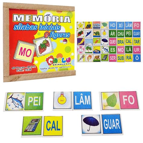 Jogo Da Memoria Educativo Infantil - Jogo Da Memória Infantil Educativo Sílabas Iniciais Figuras ...