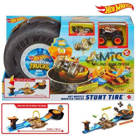Jual Hot Wheels Track Monster Trucks Stunt Tire Playset Di Seller Mtc Malang Trade Center