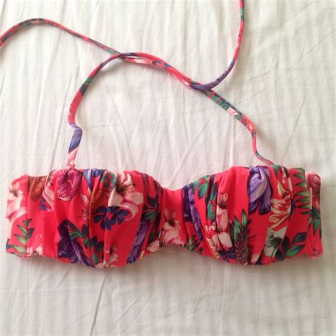 H M Pink Floral Bikini Women S Fashion Swimwear Bikinis Swimsuits On Carousell
