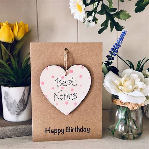 Personalised Nonna Birthday Wooden Keepsake Card By Craft Heaven Designs