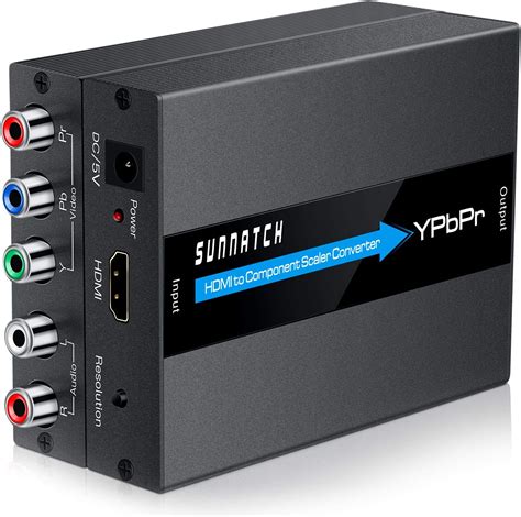 SUNNATCH HDMI To Component Converter With Scaler Function 1080P HDMI