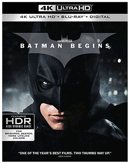 Batman Begins The Dark Knight The Dark Knight Rises On 4k Blu Ray