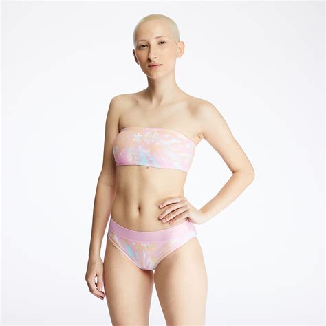 Swimsuit Adidas Bikini Top Multicolor True Pink Vapour Blue Footshop