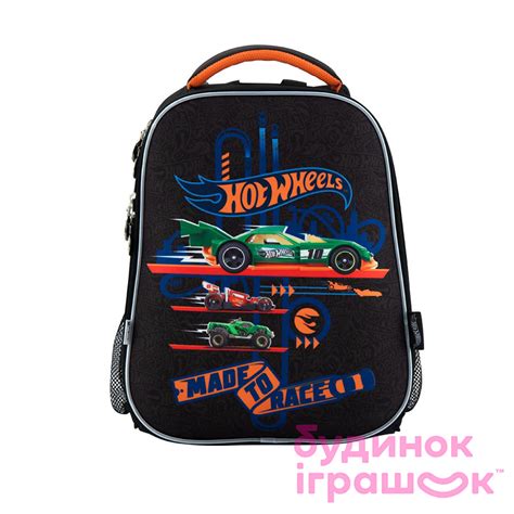 Рюкзак школьный 531 Hot Wheels каркасный HW18 531M