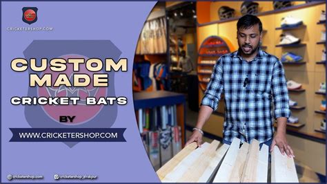 Custom Made English Willow Cricket Bat With Cricketershop Customised