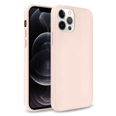 Olixar Soft Silicone IPhone 12 Pro Case Pastel Pink