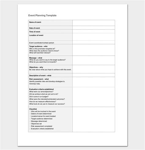 Event Program Outline 13 Printable Samples Examples Formats