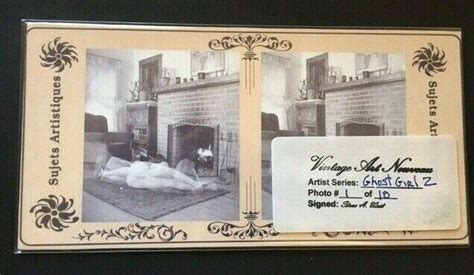 Original Vintage Style Risque Nude Stereoview Card Series Ghost Girl