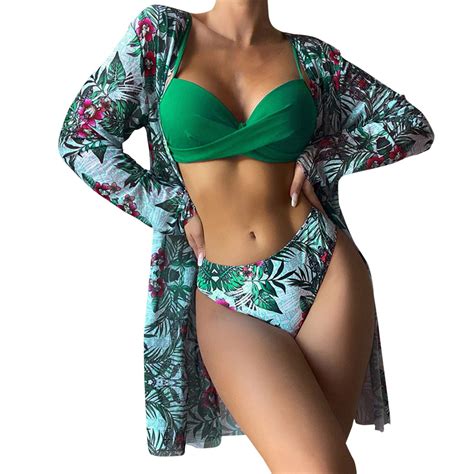 Bkqcnkm Cover Up For Beach Swim Suits For Women High Waist Bikinis Piece Bikini Set Cover