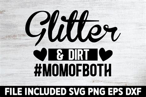 Glitter And Dirt Momofboth Graphic By Design Shop · Creative Fabrica