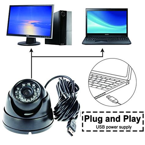 Elp Megapixel Day Night Vision Indoor Outdoor Cctv Usb Dome Housing