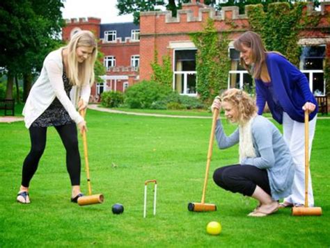 Women Playing Croquet Playo