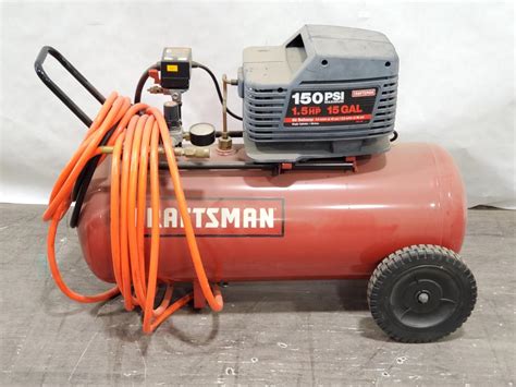 Lot 15 Gallon Craftsman 150 Psi Air Compressor